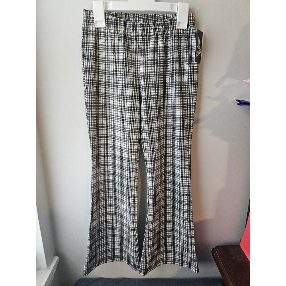 Art Class Black and White Plaid Flair Pants Size Medium (8)
